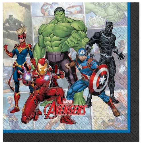 Avengers Powers Unite Lunch Napkins - Click Image to Close